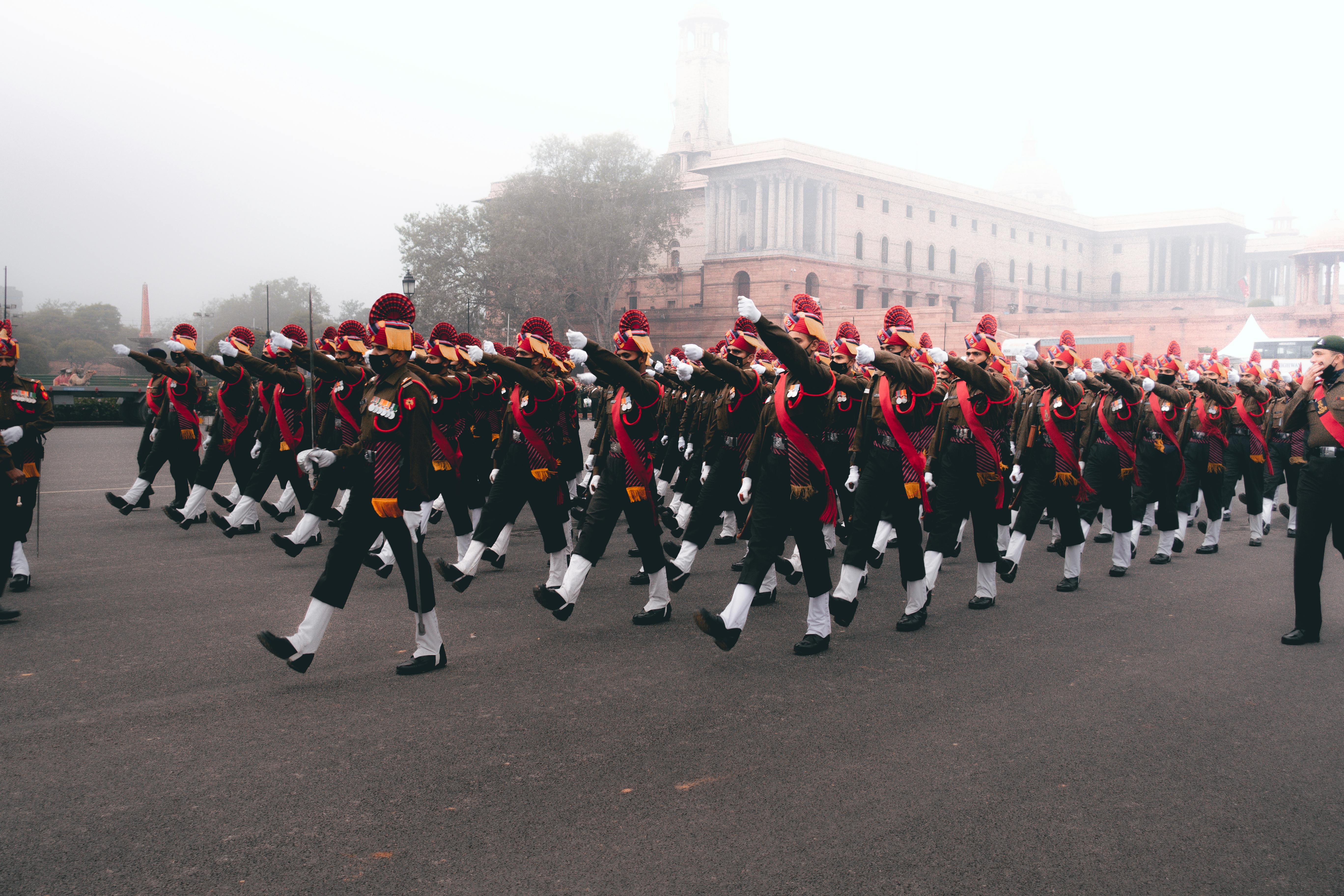 Indian Army Cadets Training at Sunrise